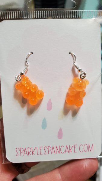 Gummy Bear Resin Dangle Earrings