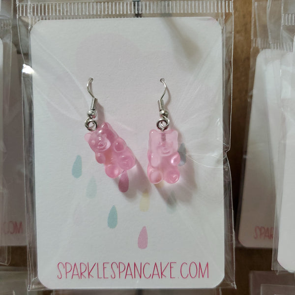 Gummy Bear Resin Dangle Earrings