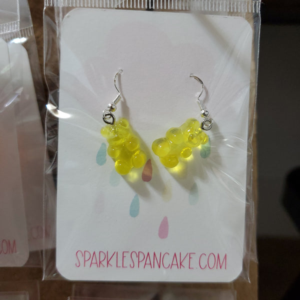 Gummy Bear Resin Dangle Earrings