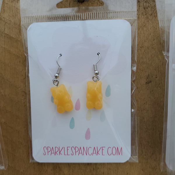 Gummy Bear Resin Dangle Earrings